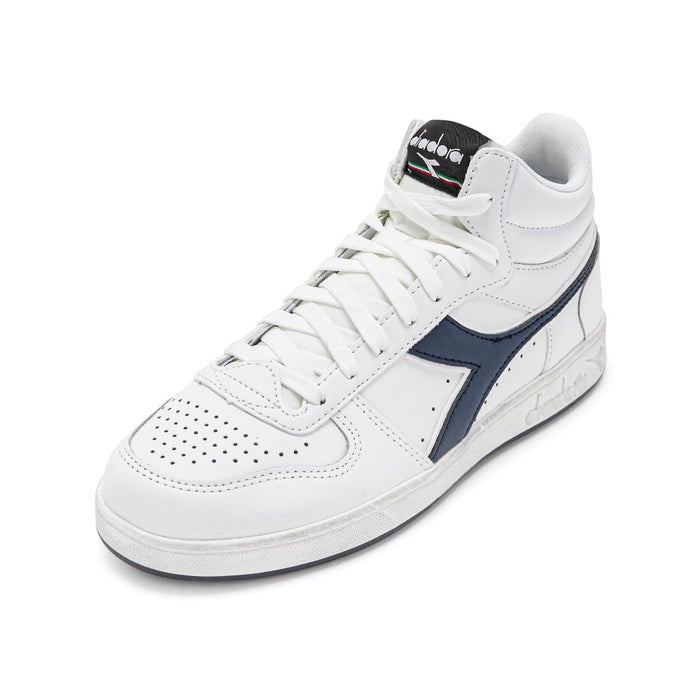 501.179297-C0445 DIADORA CALZADOS UNISEX MAGIC BASKET DEMI ICONA WHITE/BLUE CASPIAN SEA
