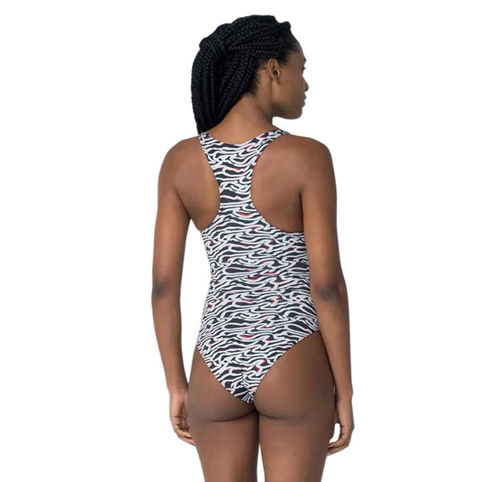Fila Traje de baño Femenino Natacion Australia Print Printed Black/White