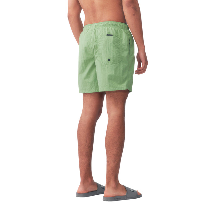 Quiksilver Shorts de Baqo Masculino Moda Volley Lisboa Green