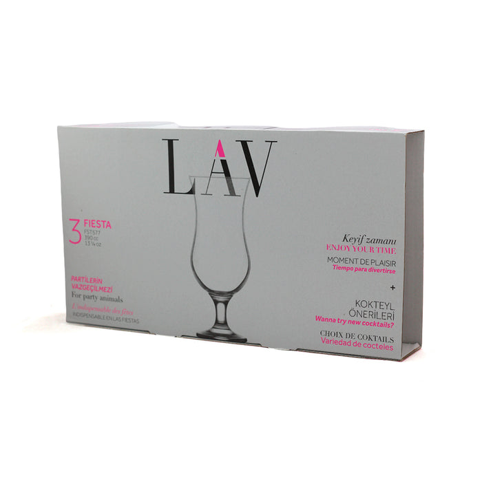 8692952145117 LAV COPA FIESTA CERVEZA 390 CC SET X3