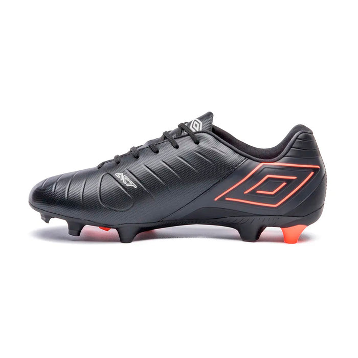 U01FB00313-102 Umbro Calzados Campo Masculino Futbol Fifty VI Black/Fiery Coral/White