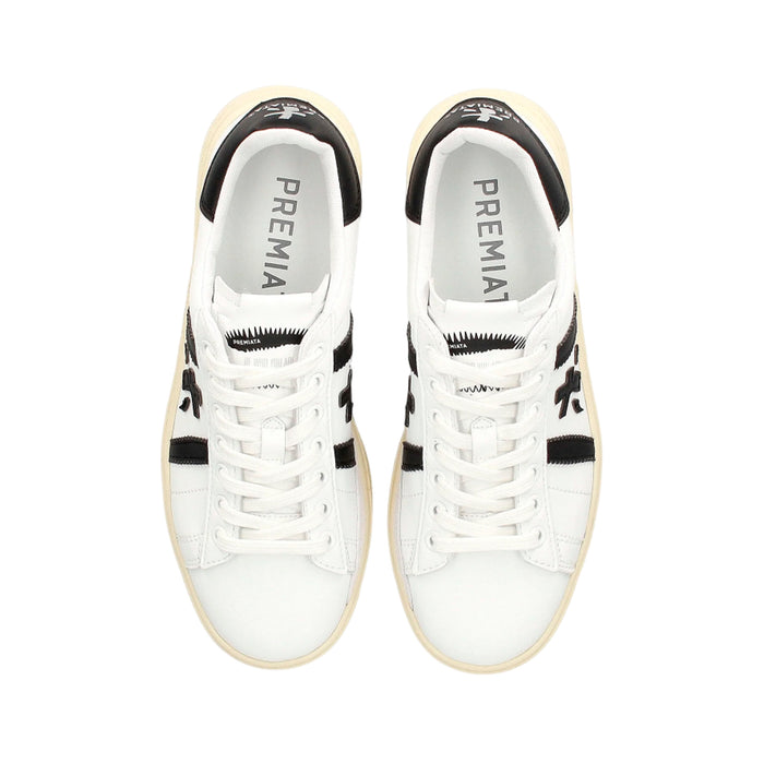 7474 PREMIATA CALZADOS LIFESTYLE MASCULINO MODA RUSSELL WHITE/BLACK