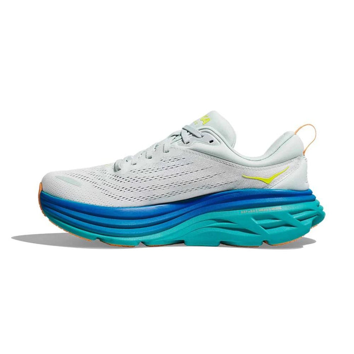 Hoka Running Masculino Bondi 8 Ice Flow/Bit Of Blue