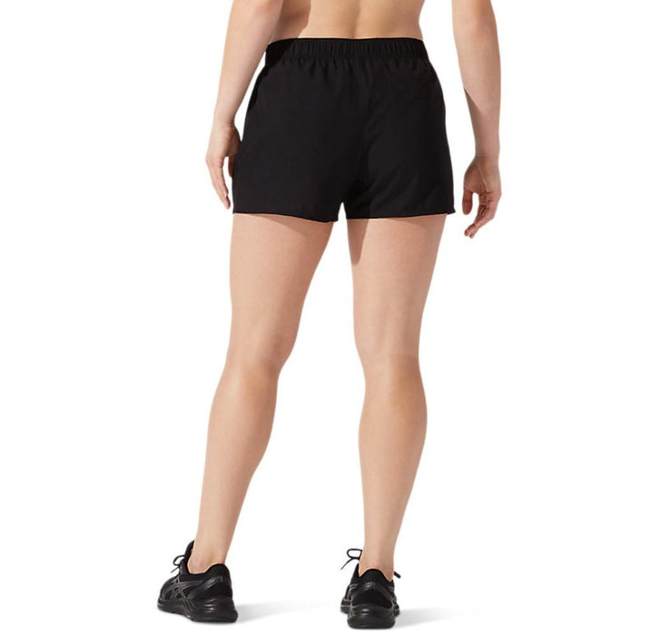 Asics Shorts Femenino Running Silver 4In Short Performance Black