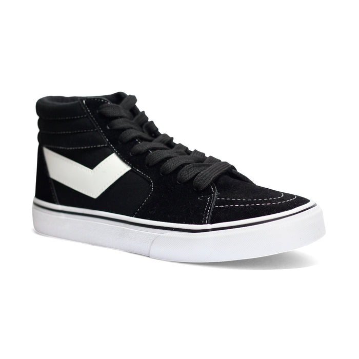 CF-1189H-M-10 PONY CALZADOS LIFESTYLE MASCULINO MODA CONEY CLASSIC HIGH BLACK/WHITE