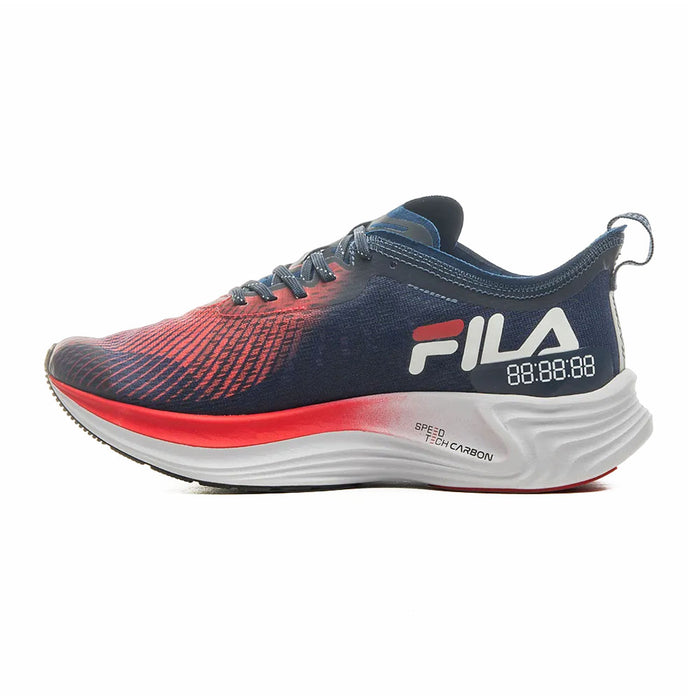 F01R00059-3836 FILA CALZADOS MASCULINO RUNNING RACER CARBON TRI ROJO/MARINO/BLANCO