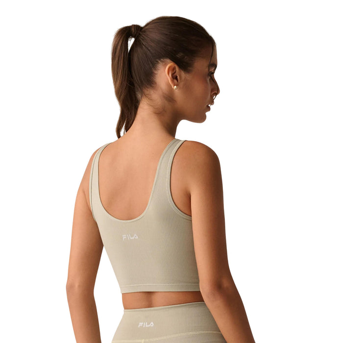 Fila Tops Femenino Training Long Life Ribbed Chino Green