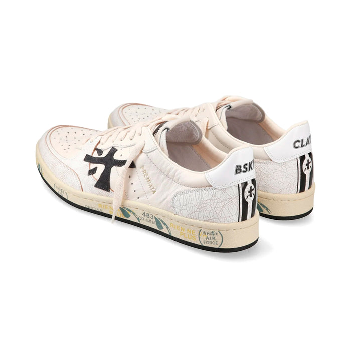 6775 PREMIATA CALZADOS LIFESTYLE MASCULINO MODA BSKT CLAY OFFWHITE/BLACK