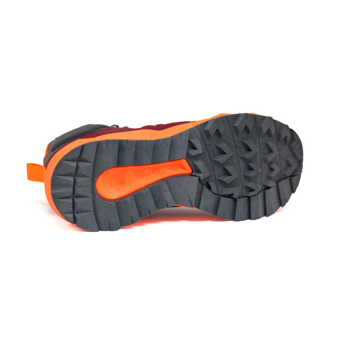 Hitec Deportivos Masculino Hiking M Geo Sand Trail Mid Red/Dk Grey/Orange