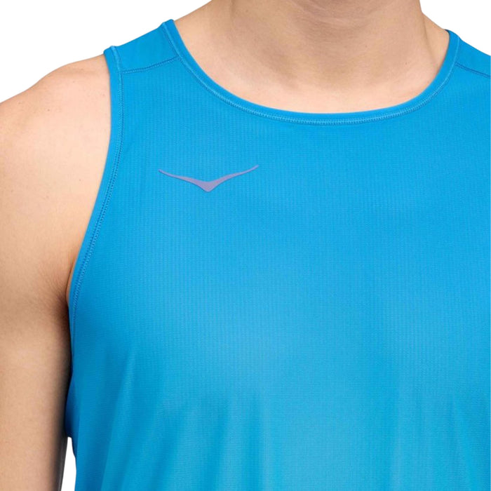 Hoka Musculosas Masculino Running Airolite Run Tank Blue