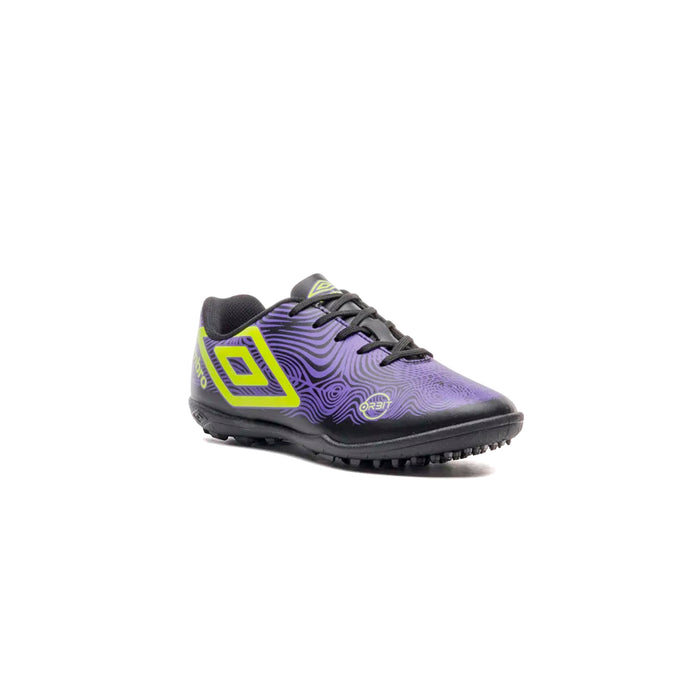 U07FB00179-106 Umbro Calzados Society Niños Futbol Orbit Jr Negro/Electric Purple/Verde Limon