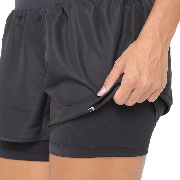 Asics Running Femenino Core Short 2N1 Op 1 Black