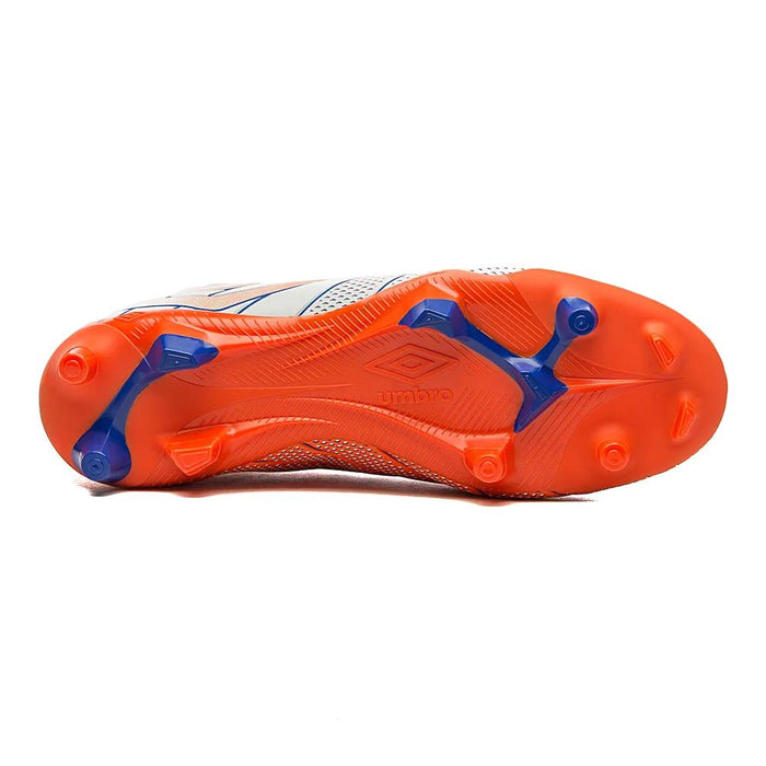 Umbro Campo Masculino Futbol Velocita Elixir Club Blanco/Naranja/Azul
