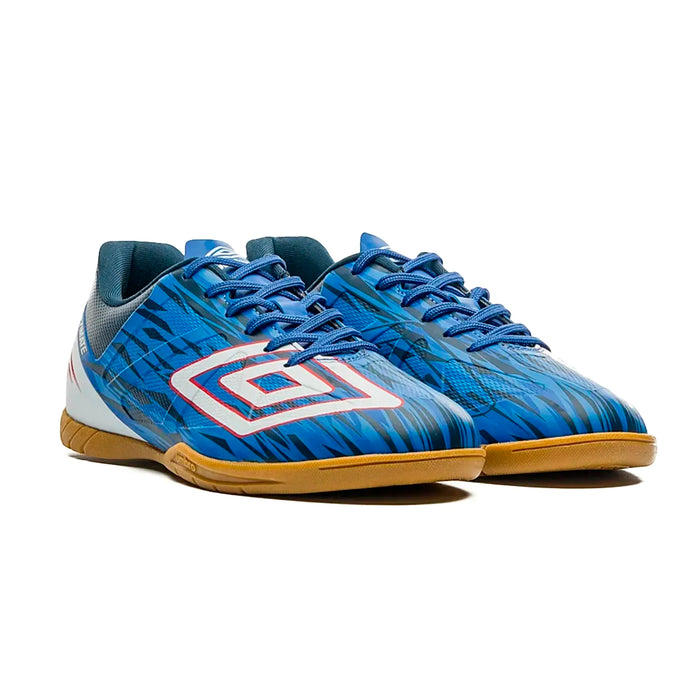 U01FB00236-324 Umbro Calzados Indoor Unisex Futbol Ultimate Dazzling BlueWhite/Rococco Red
