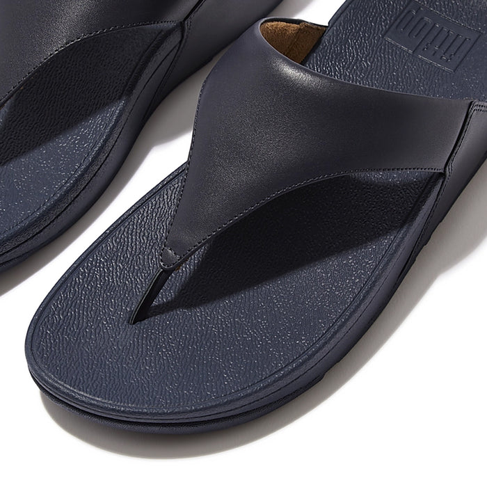 FitFlop Sandalias Femenino Lulu Leather Toepost Deepest Blue