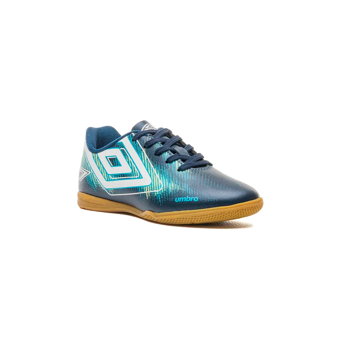 U07FB00335-723 Umbro Calzados Indoor Niños Futbol Heatmap Jr Navy/White/Atomic Blue