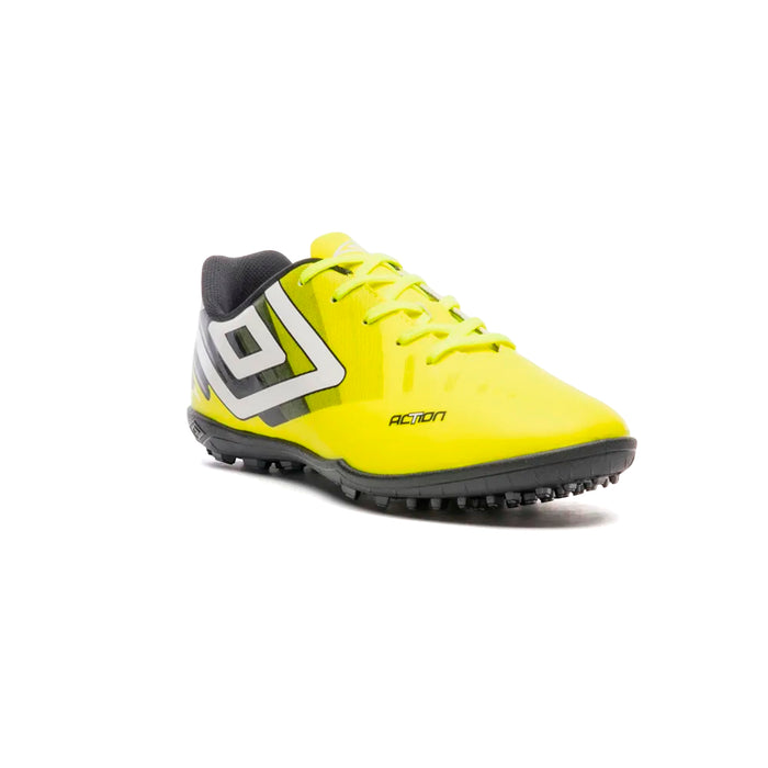 U01FB00249-612 Umbro Calzados Society Masculino Futbol Action Lima/Negro/Blanco