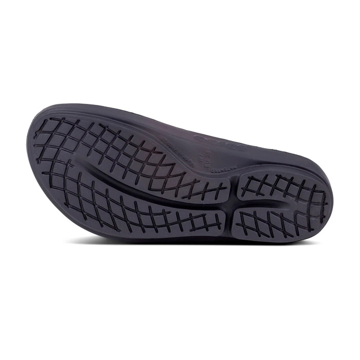 1400-LATTE OOFOS CALZADOS ZAPATILLAS UNISEX ACTIVE RECOVEY OOLALA LUXE BLACK/LATTE