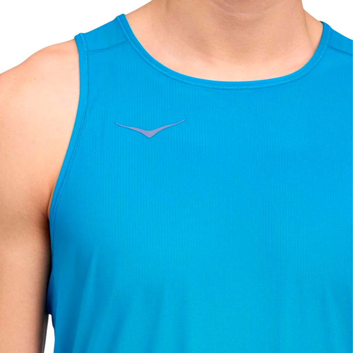 Hoka Musculosas Masculino Running Airolite Run Tank Blue