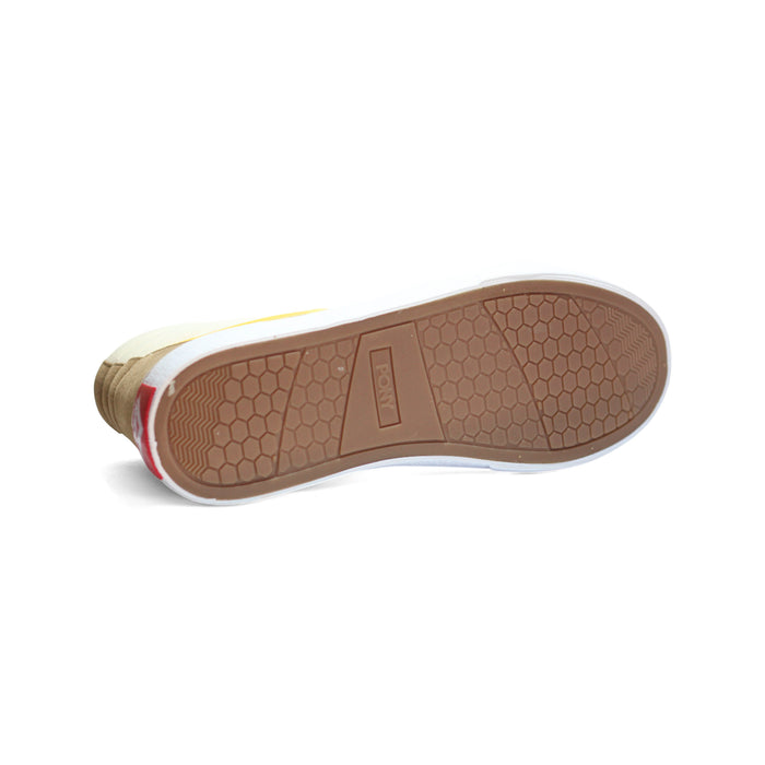 CF-1189H-L-25 PONY CALZADOS LIFESTYLE FEMENINO MODA CONEY CLASSIC HIGH CREAM/CAKHI/MUSTARD