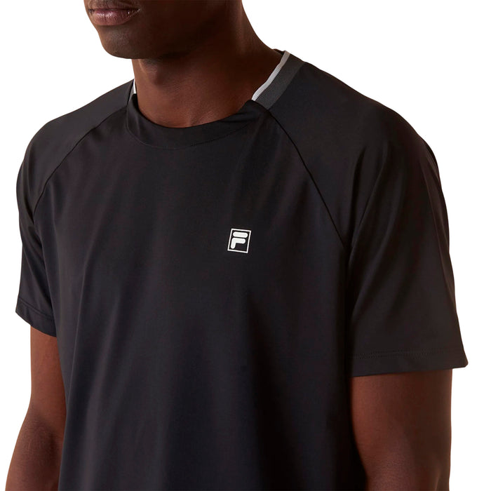 F11TN00857-160 FILA PRENDAS REMERAS MASCULINO TENIS MATCH AO BLACK