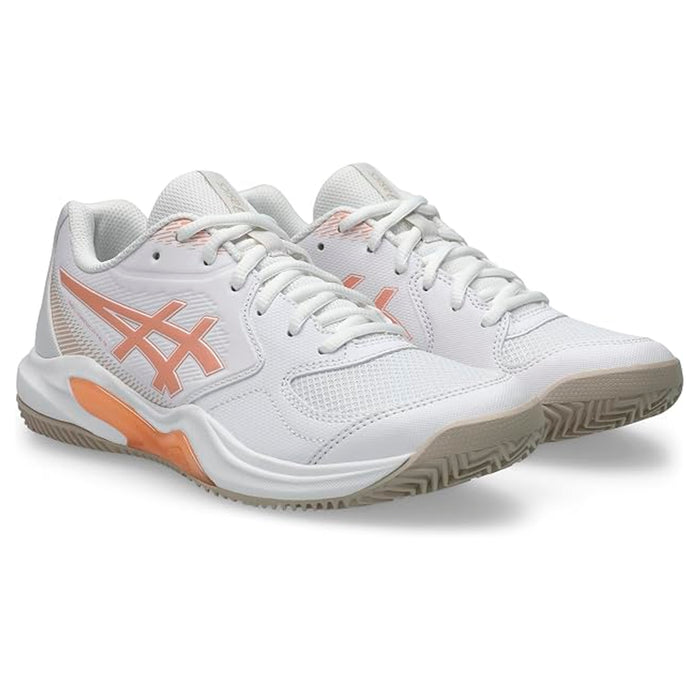 1042A314.100 Asics Calzados Deportivos Femenino Tenis Gel-Dedicate 9 Clay White/Cantaloupe