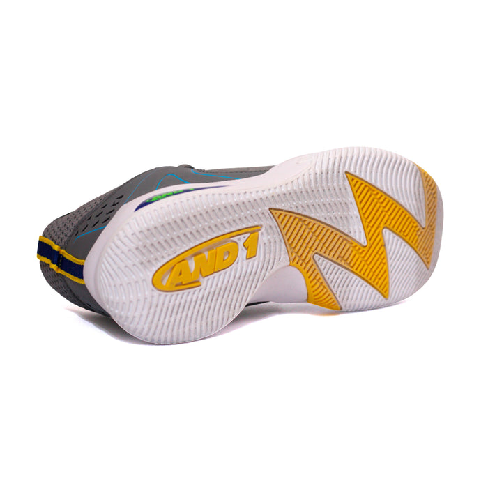 AD90104M-NHX AND1 CALZADOS DEPORTIVOS MASCULINO BASQUET TAKE OFF 3.0 MED GREY/WHITE TRIM/BLACK TRIM