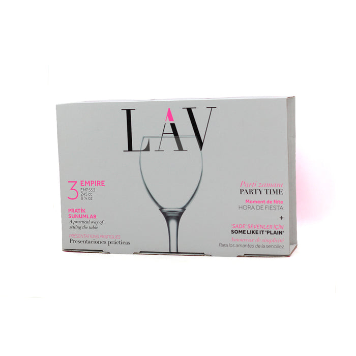 8692952057281 LAV COPA EMPIRE DE VINO 245 CC  SET X3