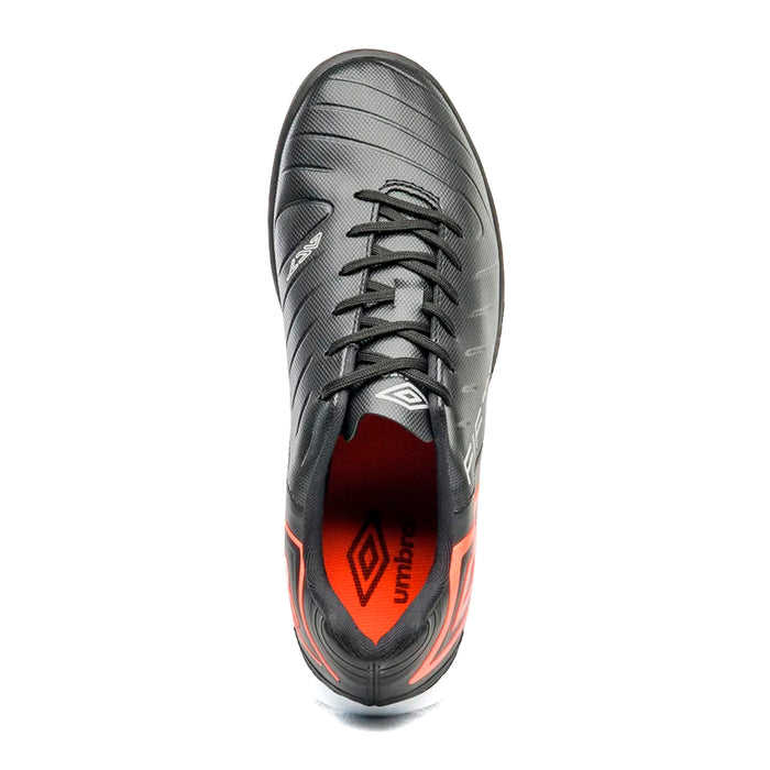 U01FB00347-102 Umbro Calzados Society Masculino Futbol Fifty VI Negro/Coral/Blanco