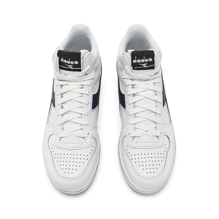 501.179297-C0445 DIADORA CALZADOS UNISEX MAGIC BASKET DEMI ICONA WHITE/BLUE CASPIAN SEA