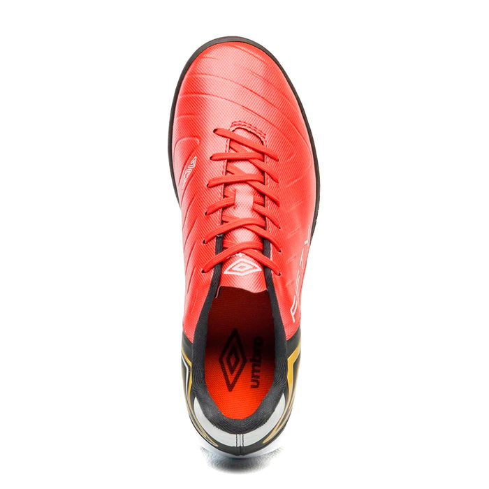 U01FB00347-410 Umbro Calzados Society Masculino Futbol Fifty VI Rojo/Negro/Blanco