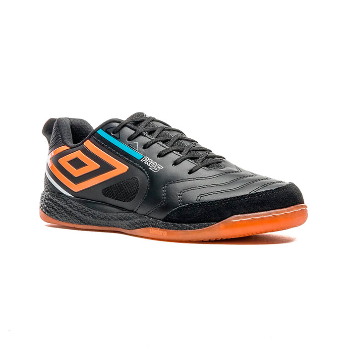 U01FB041-163 Umbro Calzados Indoor Unisex Futbol Pro 5 Bump Negro/Naranja/Azul Electrico