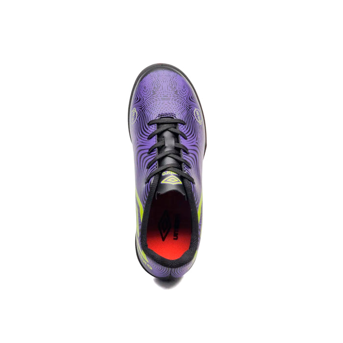 U07FB00179-106 Umbro Calzados Society Niños Futbol Orbit Jr Negro/Electric Purple/Verde Limon