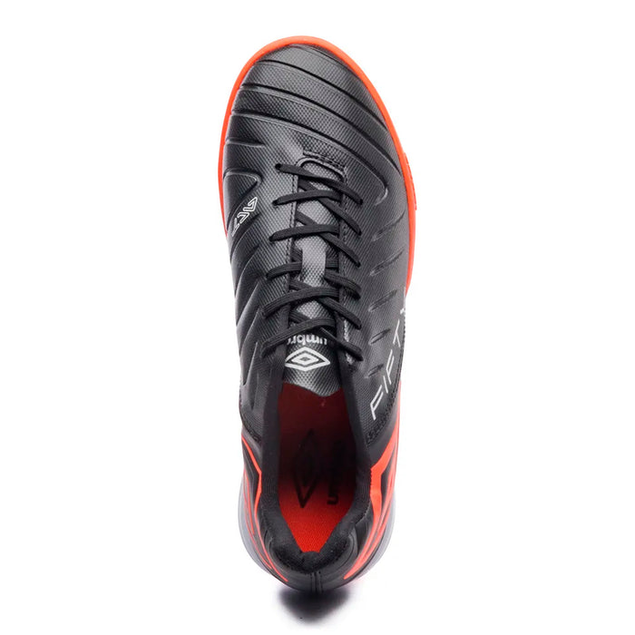 U01FB00324-102 Umbro Calzados Indoor Masculino Futbol Fifty VI Black/Fiery Coral/White