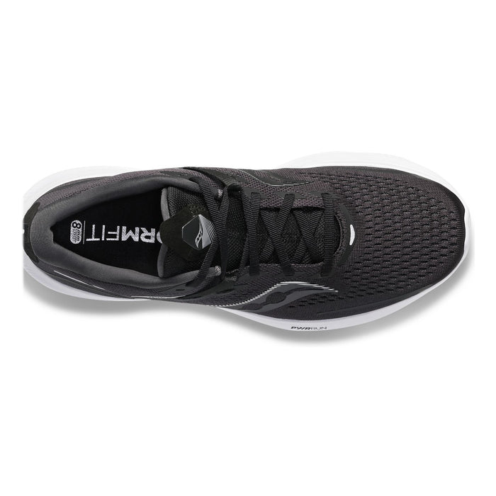 Saucony Running Masculino Ride 15 Black/White