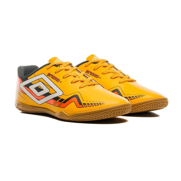 U01FB00144-626 Umbro Calzados Futbol Indoor Masculino Prisma Amarillo/Blanco/Naranja Fluor