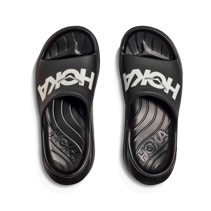 1155154-BWHT HOKA CALZADOS ZAPATILLAS FEMENINO TRAINING ORA ATHLETIC SLIDE BLACK/WHITE