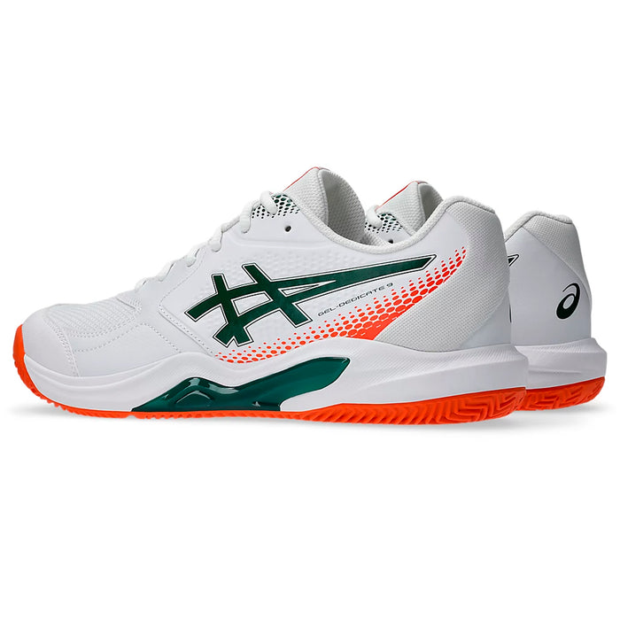 1041A546.100 Asics Calzados Deportivos Masculino Padel Gel-Dedicate 9 Padel White/Jewel Green