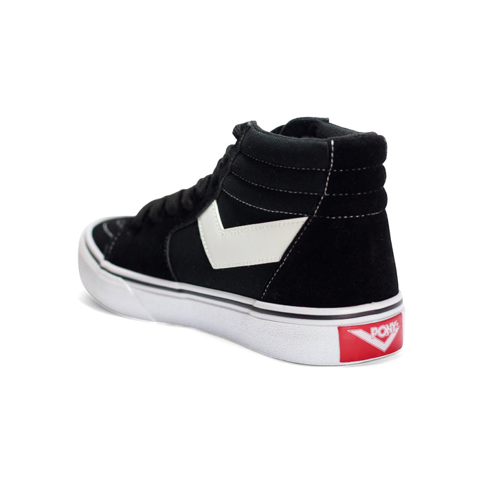 CF-1189H-L-10 PONY CALZADOS LIFESTYLE FEMENINO MODA CONEY CLASSIC HIGH BLACK/WHITE