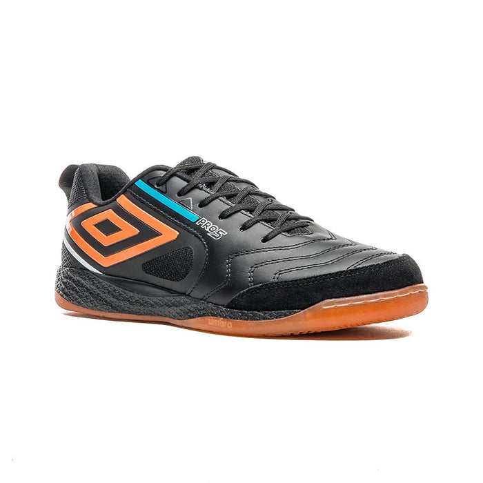 Umbro Indoor Unisex Futbol Pro 5 Bump Negro/Naranja/Azul Electrico