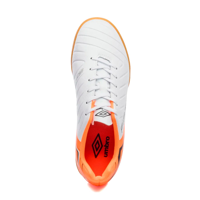 U01FB00334-261 Umbro Calzados Indoor Masculino Futbol Fifty VI League White/Orange/Black