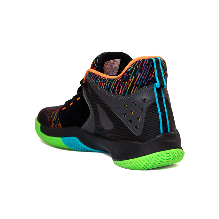 AD90104M-BVK AND1 CALZADOS DEPORTIVOS MASCULINO BASQUET TAKE OFF 3.0 BLACK/DK GREY/LT GREEN