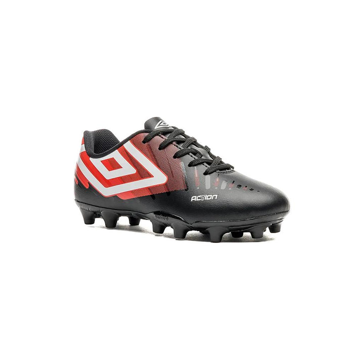 Umbro Campo Junior Futbol Action JR Negro/Rojo/Blanco