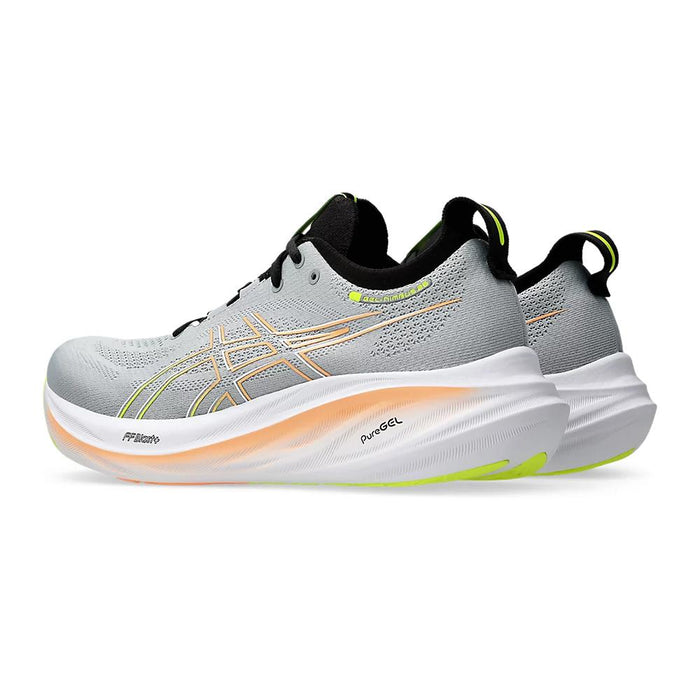 Asics Deportivos Masculino Running Gel Nimbus 26 Piedmont Grey/Safety Yellow