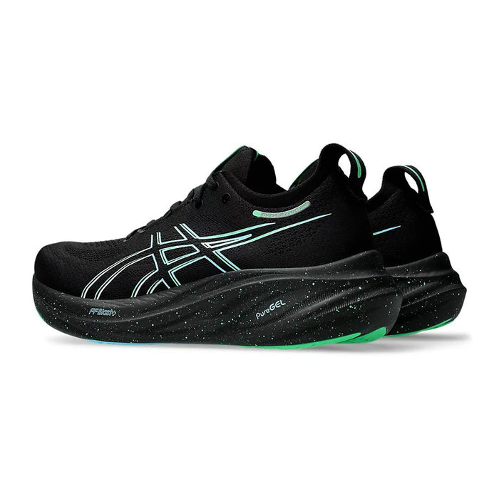 Asics Deportivos Masculino Running Gel Nimbus 26 Black/Soothing Sea
