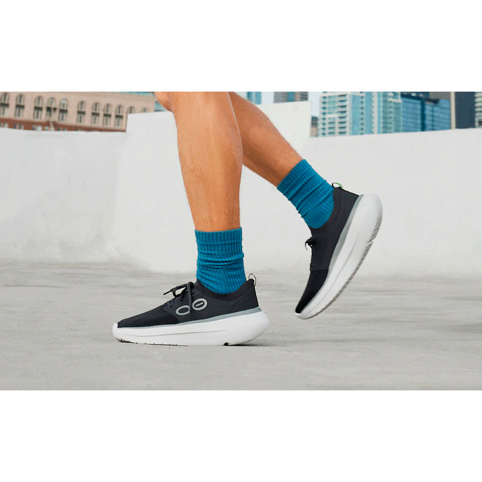 5087-WHTBLK OOFOS CALZADOS DEPORTIVOS MASCULINO RUNNING OOMY STRIDE WHITE/BLACK