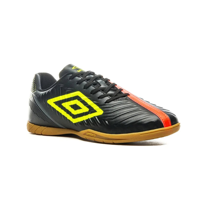 U01FB044-110 Umbro Calzados Unisex Futbol Indoor Fifty IV Negro/Negro/Coral