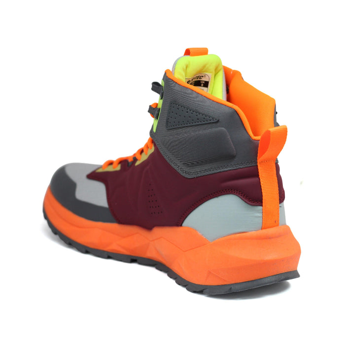 Hitec Deportivos Masculino Hiking M Geo Sand Trail Mid Red/Dk Grey/Orange