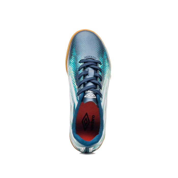 U07FB00335-723 Umbro Calzados Indoor Niños Futbol Heatmap Jr Navy/White/Atomic Blue