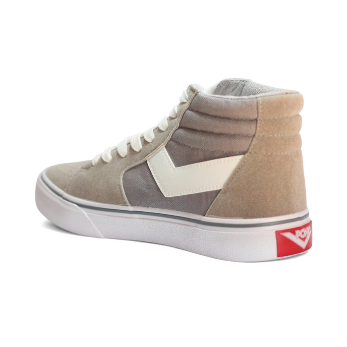 CF-1189H-M-20 PONY CALZADOS LIFESTYLE MASCULINO MODA CONEY CLASSIC HIGH GREY/WHITE